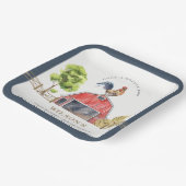 Hähnchenfarm Rotbarsch Kindergeburtstag Pappteller (Gewinkelt)