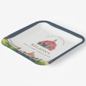 Hähnchenfarm Rotbarsch Kindergeburtstag Pappteller (Gewinkelt)