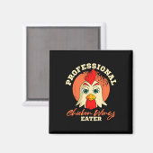 Hähnchenflügel-Esser Retro Vintage Byrbeque Buffal Magnet (Vorderseite/Rückseite)