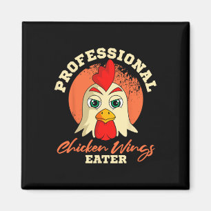 Hähnchenflügel-Esser Retro Vintage Byrbeque Buffal Magnet
