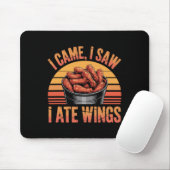 Hähnchenflügel Frittiert Scharf Zitat - Ich kam ic Mousepad (Mit Mouse)