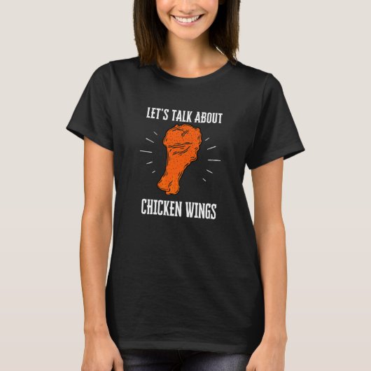 Hähnchenflügel Frittiertes Hähnchen und Hähnchennu T-Shirt (Vorderseite)