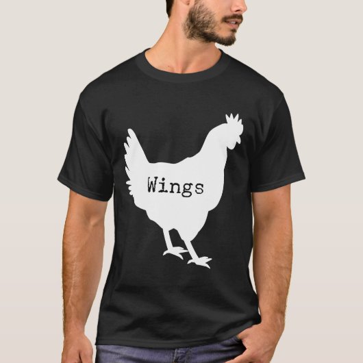 Hähnchenflügel-Grafik T-Shirt (Vorderseite)