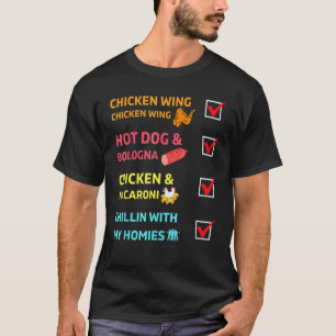 Hähnchenflügel Hähnchenflügel und Bologna Chillen  T-Shirt