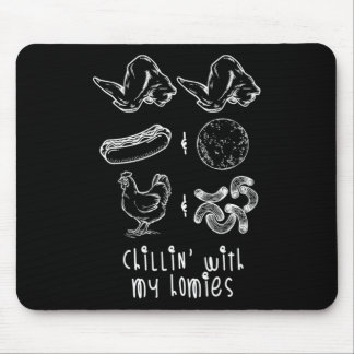 Hähnchenflügel Hot Dog Und Bologna Shirt  Mousepad