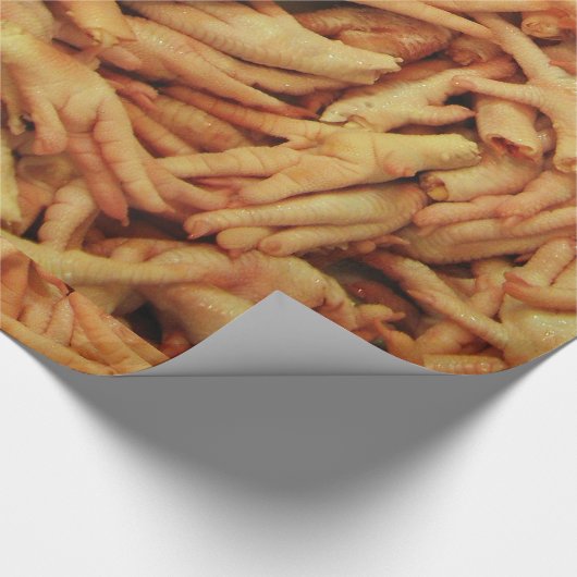 Hähnchenfutter Geschenkpapier (Ecke)