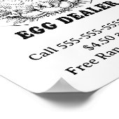 Hähnchenhändler Poster (Ecke)