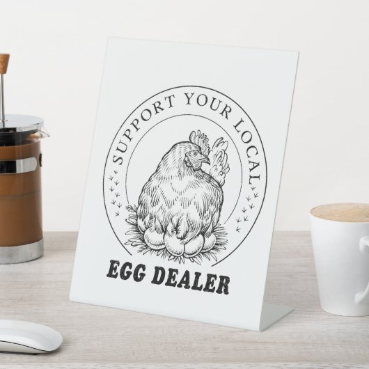 Hähnchenhändler Sockelschild (In SItu)