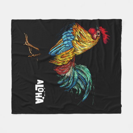 Hähnchenhawaii hawaii hawaiian 157 fleecedecke (Vorderseite (Horizontal))