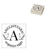 Hähnchenhühnchen-Monogram-Eier Gummistempel (Stempel)