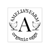 Hähnchenhühnchen-Monogram-Eier Gummistempel (Prägung)