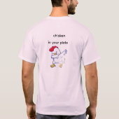 Hähnchenliebhaber T-Shirt (Rückseite)