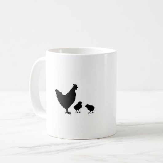 Hähnchenliebhaber Tasse (Vorderseite Links)