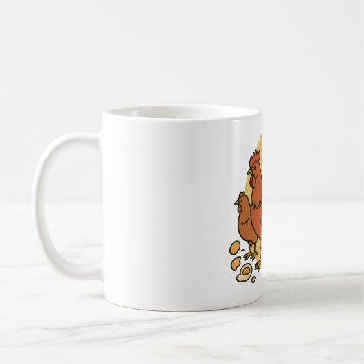 Hähnchenliebhaber-Tasse Kaffeetasse (Links)