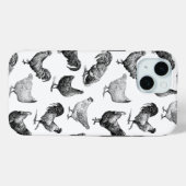 Hähnchenmuster im Retro-Landhaus Case-Mate iPhone Hülle (Rückseite (Horizontal))