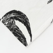 Hähnchenmuster im Retro-Landhaus Fleecedecke (Ecke)