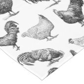 Hähnchenmuster im Retro-Landhaus Mittelgroßer Tischläufer (Ecke)