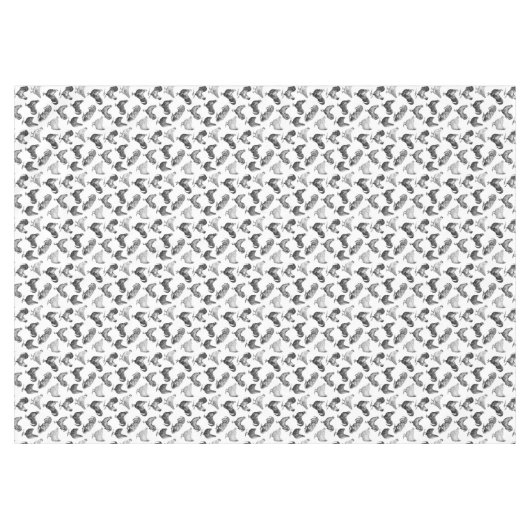 Hähnchenmuster im Retro-Landhaus Tischdecke (Vorderseite (Horizontal))