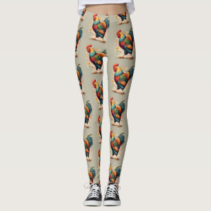 HähnchenprintLeggings Leggings