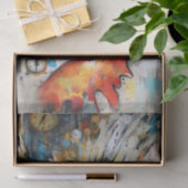 Hähnchenroster Art Vintage Entdeckungsreise zur Al Seidenpapier (Geschenk)