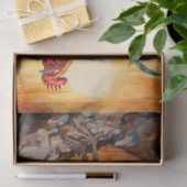 Hähnchenroster Art Vintage Entdeckungsreise zur Al Seidenpapier (Geschenk)