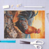 Hähnchenroster Art Vintage Entdeckungsreise zur Al Seidenpapier (Handwerk)