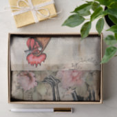 Hähnchenroster Art Vintage Entdeckungsreise zur Al Seidenpapier (Geschenk)