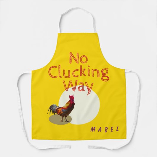 Hähnchenroster Gelber Spaß ohne Krumpffolie Schürze (Vorderseite)