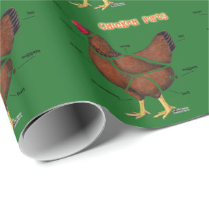Hähnchenteile Geschenkpapier