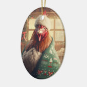 Hähnchentier, Kawaii, Niedliches Haustier-Lover-Ge Keramik Ornament (Links)