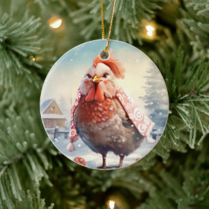 Hähnchentier, Kawaii, Niedliches Haustier-Lover-Ge Keramik Ornament