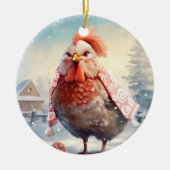 Hähnchentier, Kawaii, Niedliches Haustier-Lover-Ge Keramik Ornament (Vorne)