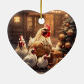 Hähnchentier, Kawaii, Niedliches Haustier-Lover-Ge Keramik Ornament (Hinten)