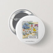 Hähnchenüberquerung der Straße - Funny Button (Vorne & Hinten)