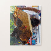 Hähnchenverkäufer Bangladesch. Puzzle (Vertikal)