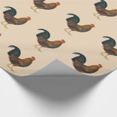 Hähne Geschenkpapier (Ecke)