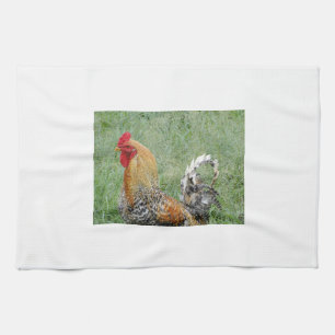 Hähne Geschirrtuch