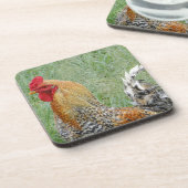 Hähne Getränkeuntersetzer (Linke Seite)