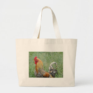 Hähne Jumbo Stoffbeutel