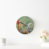 Hähne Runde Wanduhr (Zuhause)