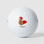 Hahnen-Design Golfball (Vorderseite)