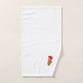 Hahnen-Design Monogramm Badhandtuch Set (Handtuch)