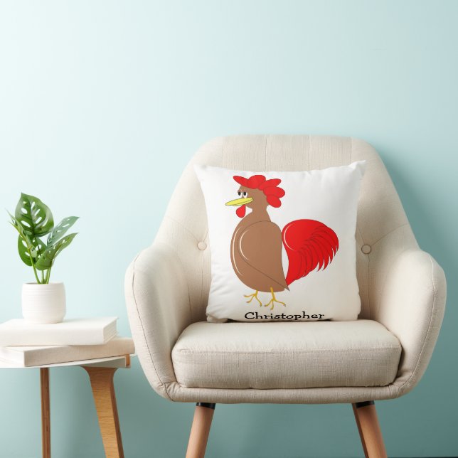 Hahnen-Design personalisiert Kissen (Stuhl )