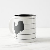 Hahnenfarm-Illustration Tasse (Vorderseite Links)