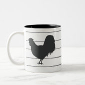 Hahnenfarm-Illustration Tasse (Links)