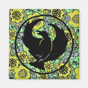 Hahnenfuß-Magnet mit gelben Blumen Magnet