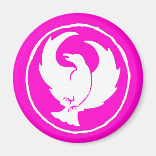 Hahnenfuß-Magnet (Weiß/Rosa) Magnet