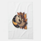 Hahnenkürbis Halloween Sticker Stil 2 Klassik T- Geschirrtuch (Vertikal)