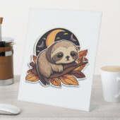 Hahnenkürbis Halloween Sticker Stil 2 Klassik T- Sockelschild (In Situ)