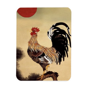 Hahnenschrei von Ito Jakuchu Magnet